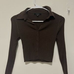 Brown Longsleeve Button-up